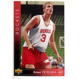 366 Richard Petruska - Houston Rockets - Carte Upper Deck Nba 1993