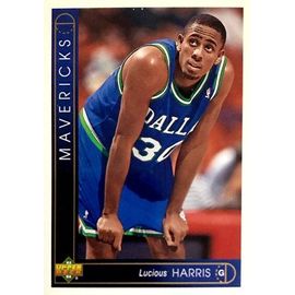 393 Lucious Harris - Dallas Mavericks - Carte Upper Deck Nba 1993