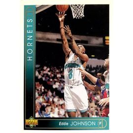 399 Eddie Johnson - Charlotte Hornets - Carte Upper Deck Nba 1993