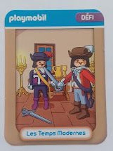 Grande Carte Playmobil Les Temps Modernes Défi