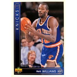 315 Herb Williams - New York Knicks - Carte Upper Deck Nba 1993