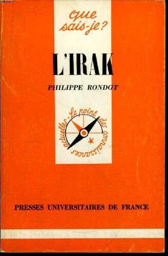 Que Sais-Je? N° 1771 L Irak