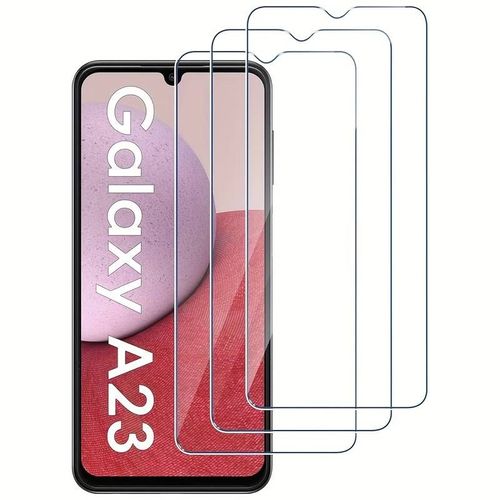 Hqselection® Lot De 3 Verre Trempé Pour Samsung Galaxy A23 4g/5g .Film De Protection D'écran Transparent - Anti Rayures - Ultra Résistant Dureté 9h