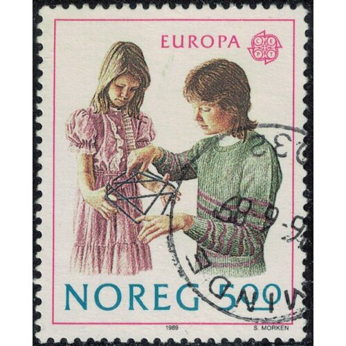 Norvège 1989 Oblitéré Used Europa Cept Jeux D'enfants Y&t No 977 Su