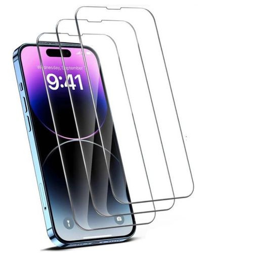 Hqselection® Lot De 3 Verre Trempé Pour Iphone 15/ Iphone 15 Pro (6,1") .Film De Protection D'écran Transparent - Anti Rayures - Ultra Résistant Dureté 9h