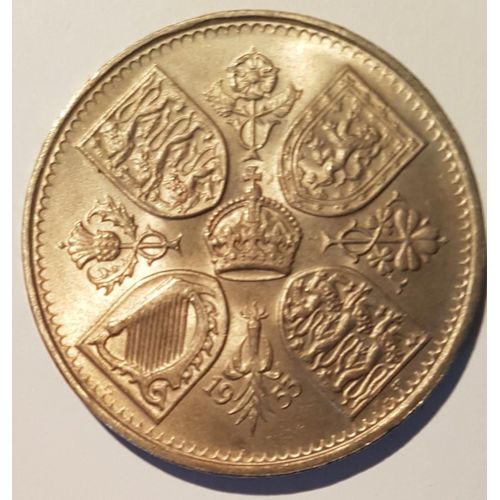 Piece De 5 Shillings Pour Le Couronnement D Elizabeth Ii