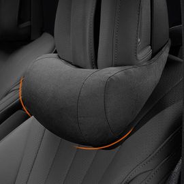 1 Coussin Cervical De Voiture Pour Appuie-Tête, Coussin De Soutien En Daim Pour Conduite En Polyester, 32 X 13 Cm (Gris) 