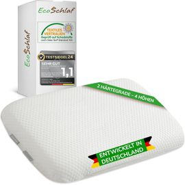 Orthodual - Oreiller Orthopédique - Certifié - Coussin De Soutien Cervical - Coussin De Positionnement Latéral En Mousse À Mémoire De Forme - Oreiller Ergonomique - Douleurs Au Cou (60 X 35 