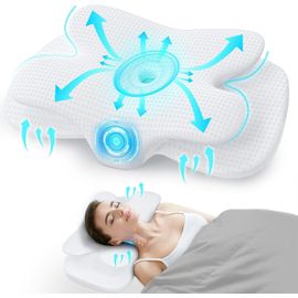 Oreiller Cervical Orthopédique En Mousse À Mémoire De Forme, Coussin Orthopédique Pour Douleurs Aux Épaules, Soutien Ferme Pour Les Personnes Dormant Sur Le Côté, Soulagement De La Douleur Au Cou Et 