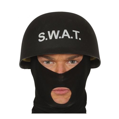 Casque Swat Noir (Taille Unique Adulte)