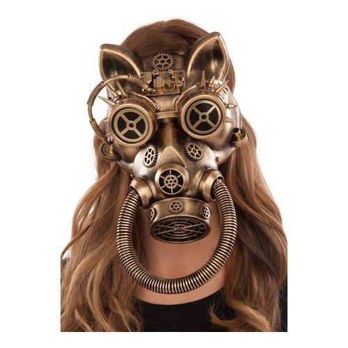 Masque Steampunk Chat (Taille Unique Adulte)