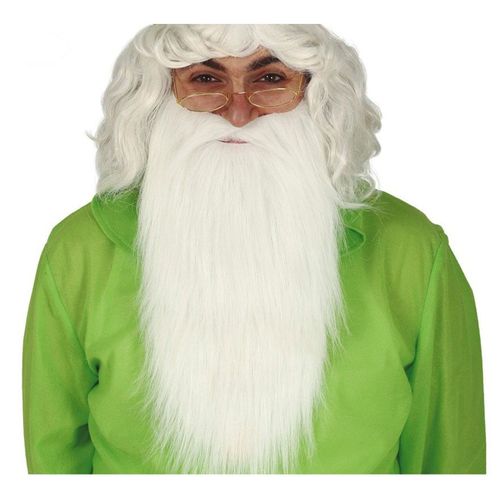 Barbe Blanche Et Moustache (Taille Unique Adulte)