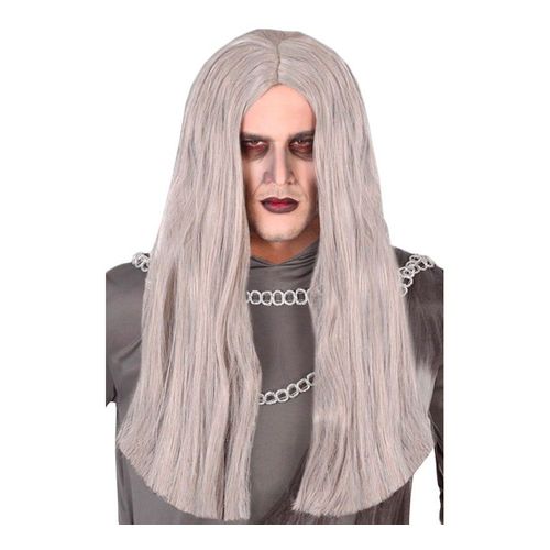 Perruque Fantôme Gris 60cm (Taille Unique)