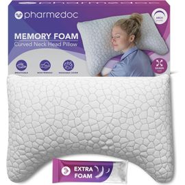 Oreiller Ergonomique Cervical - Oreiller Memoire Forme, Coussin Servicales Douloureuses, Oreillers Pour La Nuque (Avec Garniture Supplémentaire) 