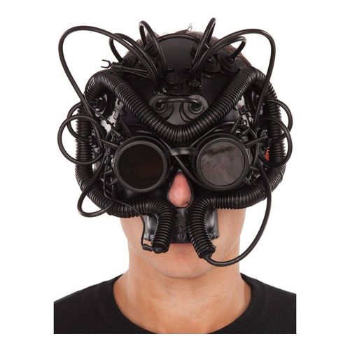 Masque Steampunk Noir (Taille Unique Adulte)