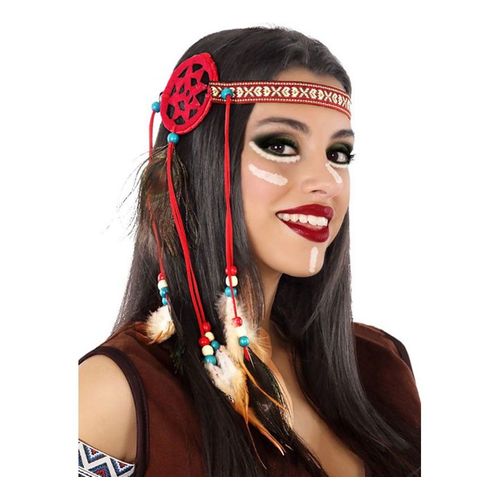 Bandeau Indien Avec Des Plumes (Taille Unique Adulte)