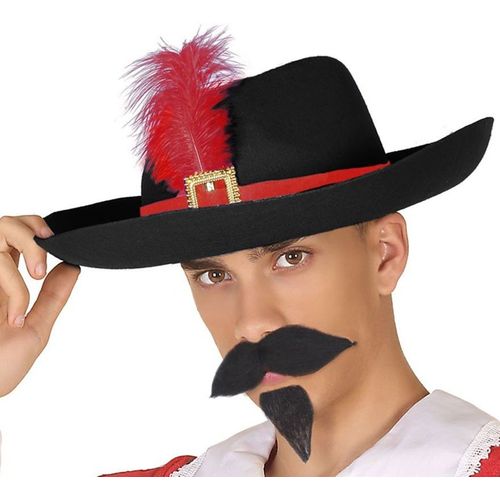 Chapeau Noir De Mousquetaire (Taille Unique Adulte)