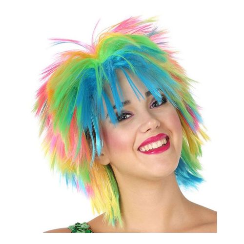 Perruque Punki Multicolore (Taille Unique Adulte)