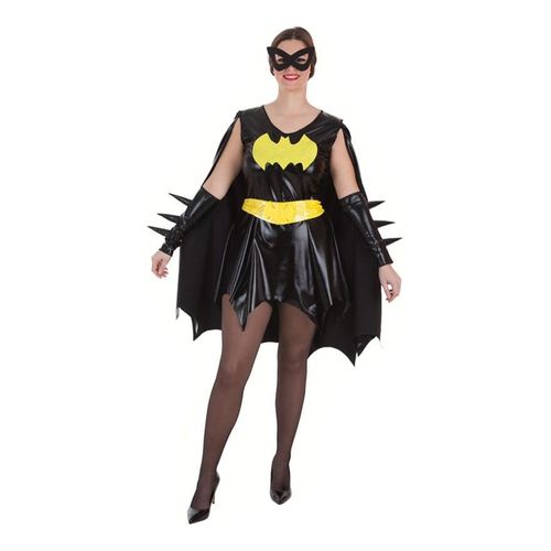 Déguisement Superheroine Noir Et Jaune Pour Femme