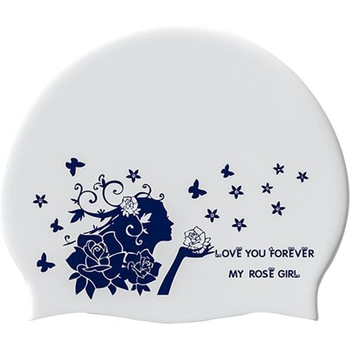 Bonnet De Bain Femme - Aqsacokiya - Bonnet Piscine Femme Cheveux Longs - Adolescents - Adultes - Silicone - Imperméable - Fille