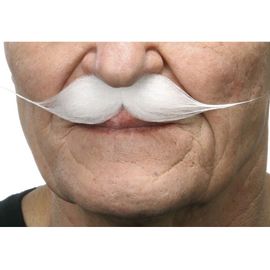 Moustache Vintage Blanche (Taille Unique)