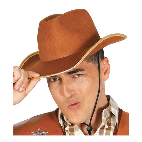 Chapeau De Cowboy En Feutre Marron (Taille Sans Taille)