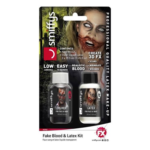 Blister De Sang Et Latex Pour Zombie 29,5 Ml (Taille Sans Taille)