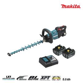 Taille-haie MAKITA 18V - 2 batteries BL1850B 5.0Ah - 1 chargeur rapide DC18RC 50cm DUH502RT2