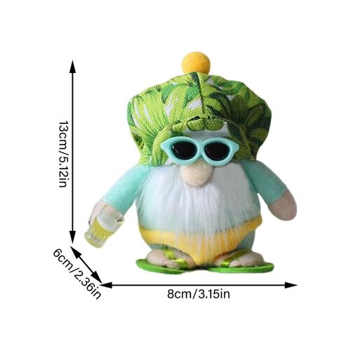 Peluche Gnomes nains en peluche, ornements mignons, fait à la main, Bikini de bord de mer, poupée sans visage, nouvelle décoration pour la maison et le bureau