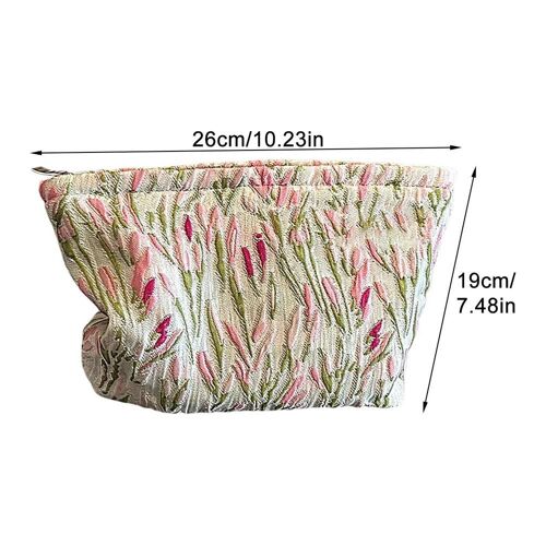 Sac de voyage de toilette de maquillage imperméable, sac cosmétique avec fermeture éclair, porte-clés multifonctionnel portable, sac de rangement cosmétique durable