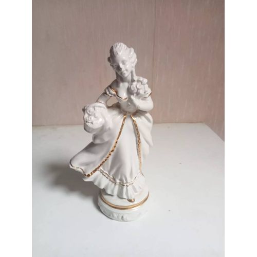 Statuette En Céramique Émaillé Hauteur 15,5 Cm