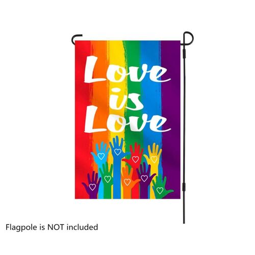 Drapeau arc-en-ciel LGBT, cour extérieure, jardin, lumineux, magnifique, décoratif, amour, amour
