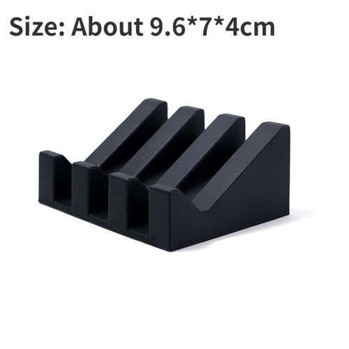 Silicone Soap Dish Soap Dispenser Tilt Drain Soap Box Bathroom Bath Soap Storage Holder Kitchen Bathroom Silicone Storage Rack