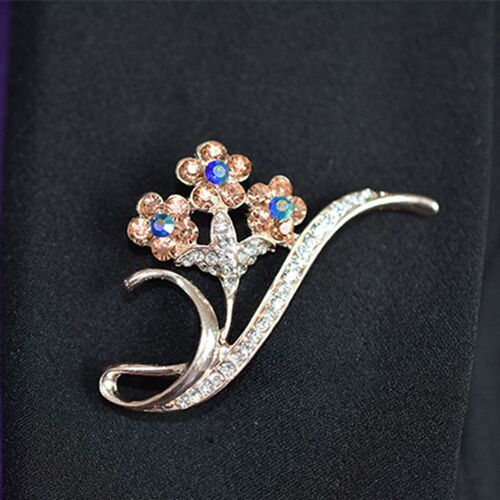 Vente En T Pour Salle De Bain! Broche De Fleur En Cristal Pour Hommes Et Femmes, Épingles D'insigne, Accessoires De Corsage, Bijoux De Mode, Nouveau