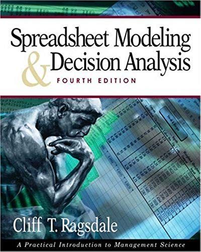 Spreadsheet Modeling And Decision Analysis