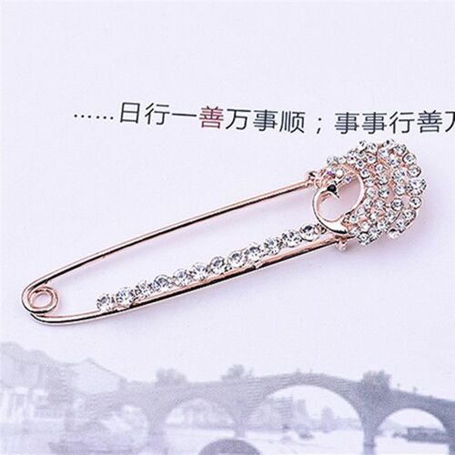 Broche Paon En Strass Pour Femmes, Nouvelle Mode, Bijoux, Écharpe, Châle, Boucle, Accessoires, Cadeau, Vente En Gros