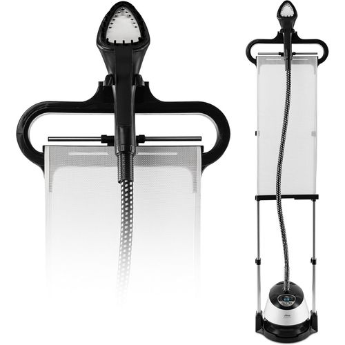 Steamy Pad ¿ Fer À Vapeur Vertical 1580W Avec Écran Lcd,9 Niveaux De Vapeur,Réservoir 1,35L,Utilisation Continue 40 Minutes,Idéal Pour Tout Type De Vêtement,Black