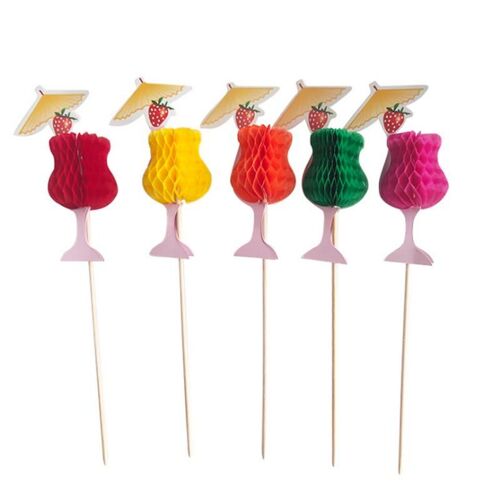 Bâtonnets Décoratifs En Bambou, 50 Tasses, Pour Gâteau À Dessert, Fruits, Décoration De Buffet, Fourchettes À Cocktail, Décoration De Festival De Mariage