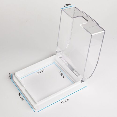 Couvercle étanche pour sonnette sans fil, protection en cristal pour sonnette de porte LED, boîtier de prise extérieure, protecteur