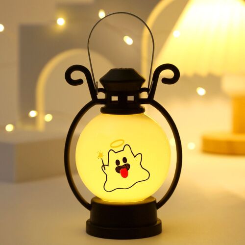 Lanterne Citrouille Fantôme SAFEye LED, Bougies, Halloween, Festival, Horreur, Accessoires, Fournitures, Décoration Intérieure