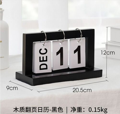 Calendrier créatif pour la maison, décoration de bureau rétro Simple, café, bureau, salon, matériel de décoration manuelle en bois