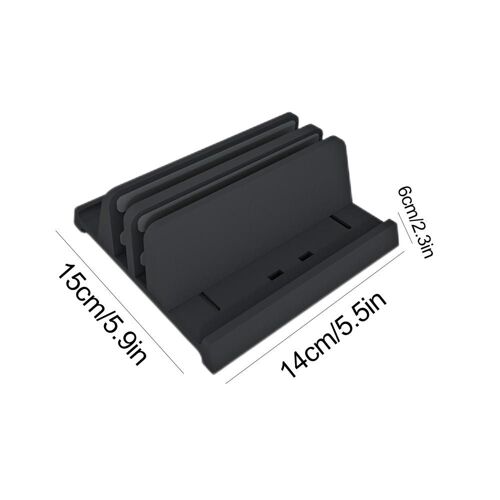 Support vertical réglable pour ordinateur portable, fente pour ordinateur portable, support pour ordinateur portable, universel, taille S6, support pour tablette portable, 3 en 1