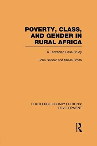 Poverty, Class And Gender In Rural Africa
