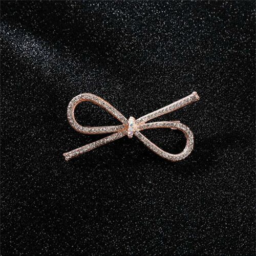 Broches À Noeud Papillon En Strass Pour Femmes, Tendance, Mignon, Simple, À La Mode, Costume Anti-Lumière, Corsage, Bijoux Cadeau Pour Femmes