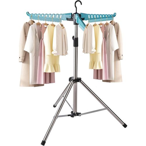 Séchoir à Linge Pliable pour ChemisesPeu encombrantétagère à vêtements Pliableétendoir à Repasser (Noir)
