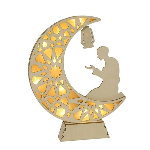Lune Led Nuit LightsIslamic Fête Musulmane Décorations Ramadan Kareem Ornement Interactif Parfait Chambre Décor Cadeau