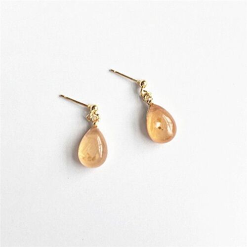 Boucles D'oreilles En Forme De Exacttelettes D'eau Pour Femme, Accessoire Classique, Élégant, 3 Couleurs, Clair, Simple, Gemme Ovale, Paillettes, Pour Mariage, Cadeau De La Ixdes Léons