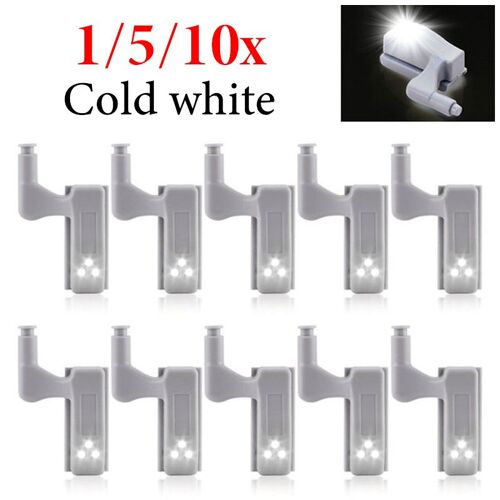 Lampe de charni?re int?rieure ? LED, lumi?re ? induction sous armoire, lumi?res universelles pour garde-robe, panneau Chi, capteur de porte, ?clairage de cuisine et de chambre, 10 pi?ces