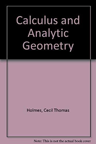 Calculus And Analytic Geometry