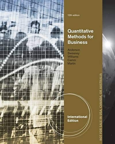 Quantitative Methods For Business